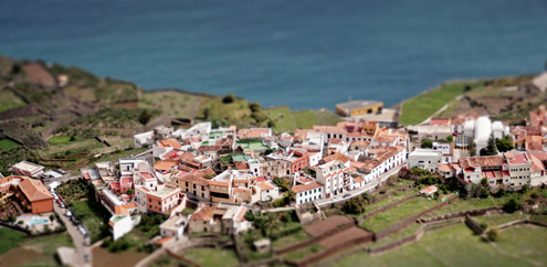 Ein Dorf auf der Insel La Gomera