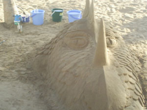 Sandkunstwerk Arrecife Lanzarote